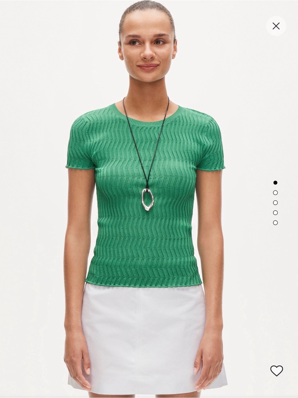 J.Crew Wave Rib Sweater Tee in Super Stretch